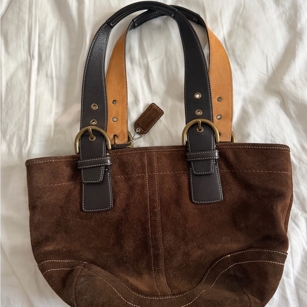 2000s Coach Soho Suede Shoulder Bag - Picture 5 of 10